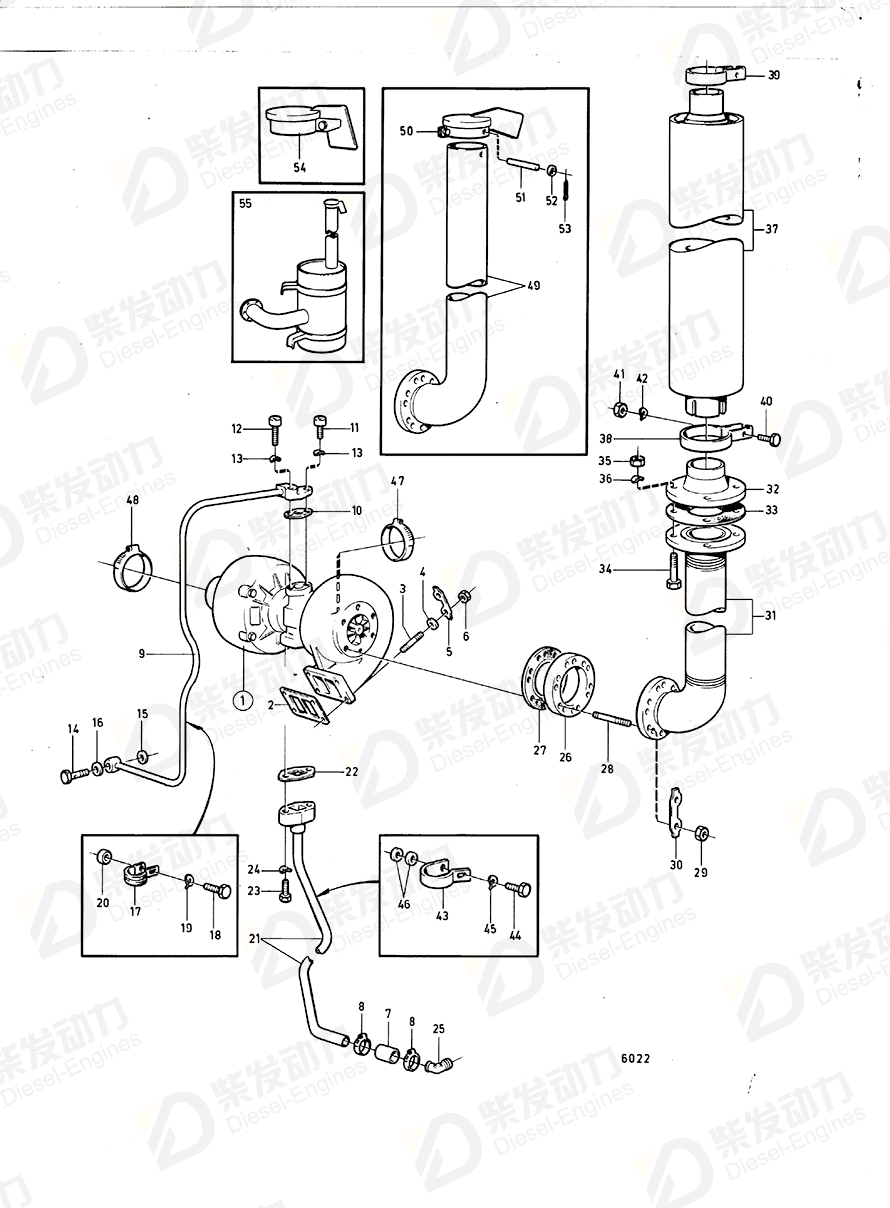 VOLVO Gasket 424629 Drawing